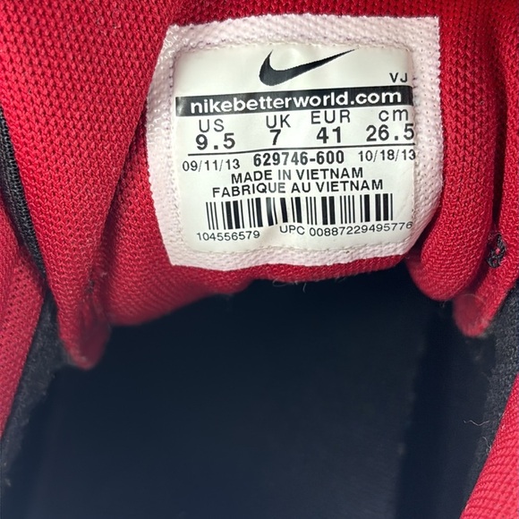 🔥🔥🔥Nike Force Dunk Sky High Hidden Wedge Heel Blk Red Women Sneaker Size: 9.5🔥🔥🔥 - Picture 10 of 10